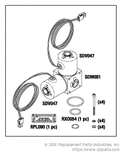 RPI Part #SDA082 - VALVE MANIFOLD ASSEMBLY