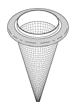 RPI Part #SDF017 - CONICAL SCREEN FILTER