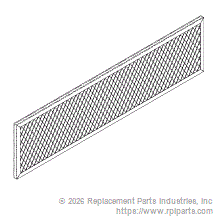 RPI Part #SDF066 - AIR FILTER (REAR PANEL)