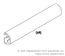 RPI Part #SDH065 - SHELF HANDLE (EXTRUSION)