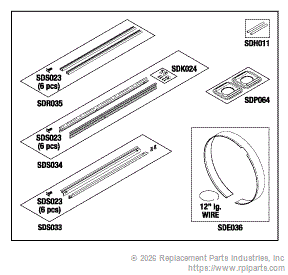 RPI Part #SDK032 - CHAMBER PLASTICS KIT