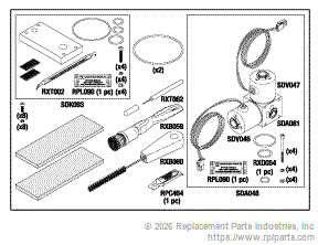 RPI Part #SDK050 - VAPORIZER/CONDENSER SERVICE KIT