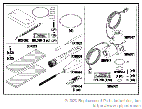 RPI Part #SDK051 - VAPORIZER/CONDENSER SERVICE KIT