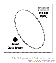 RPI Part #SDS018 - CHAMBER/DOOR SEAL