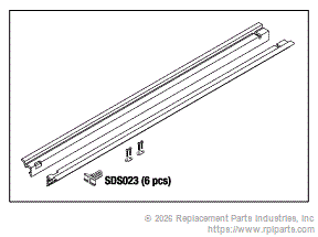RPI Part #SDS033 - SHELF SUPPORT (LOWER)