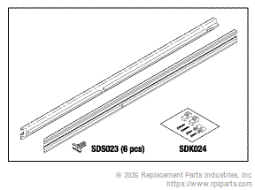 RPI Part #SDS034 - SHELF SUPPORT (UPPER)
