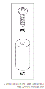 RPI Part #SDS040 - ELECTRODE SPACER (TOP)