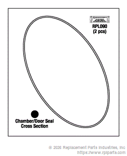 RPI Part #SDS057 - CHAMBER/DOOR SEAL