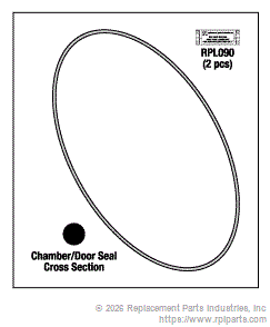 RPI Part #SDS063 - CHAMBER/DOOR SEAL