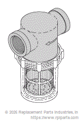 RPI Part #VPC071 - SOLIDS COLLECTOR (1-1/4