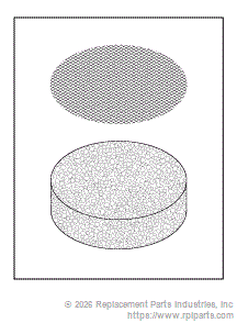 RPI Part #VPE067 - FILTER ELEMENT AND SCREEN
