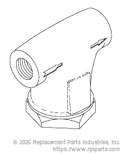 RPI Part #VPS013 - STRAINER (WATER-1/4