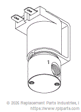 RPI Part #VPV015 - SOLENOID VALVE ASSEMBLY