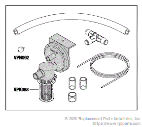 RPI Part #VPV083 - CUSPIDOR DRAIN VALVE (VADA TRAP)